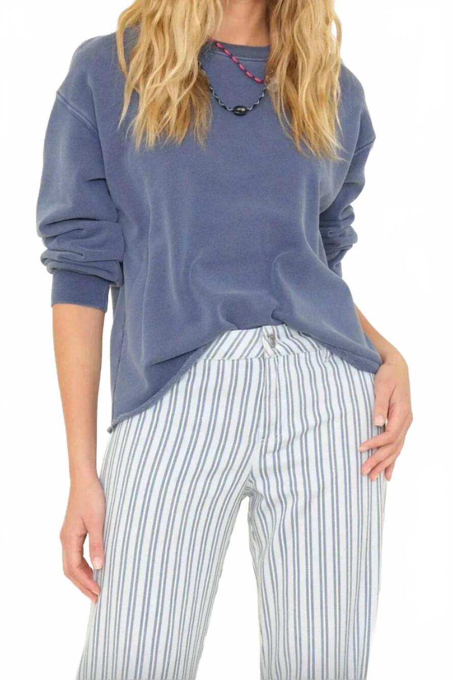 NEW XIRENA honor crewneck sweatshirt in vintage navy
